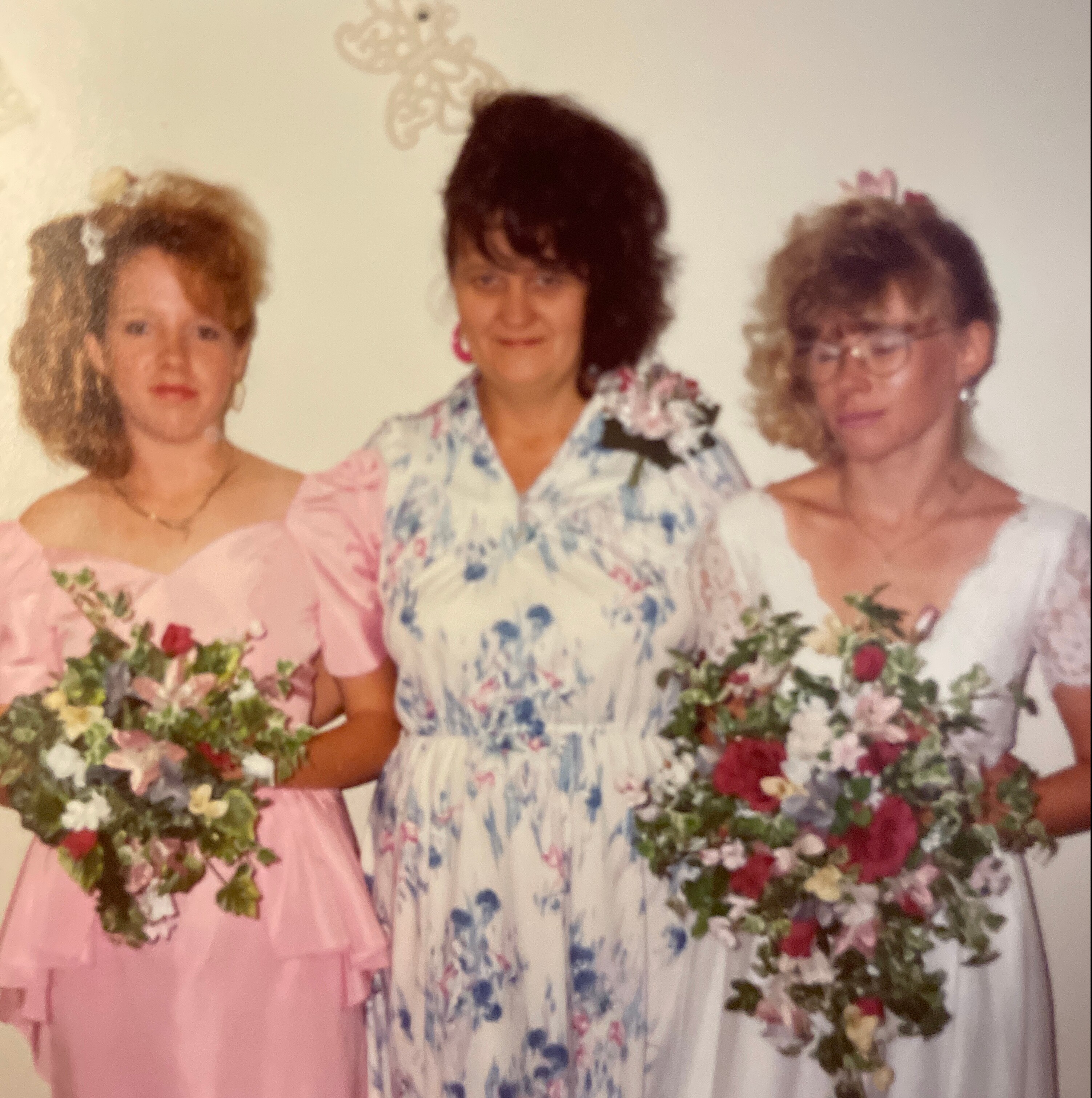 Debbie, Faith, and my ex-wife at my wedding in 1992.